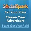 Set Your Price. Choose your Advertisers. Sign up for SocialSpark!